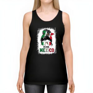 Mexican Independence Funny Viva Mexico Messy Bun Hair Tank Top 2 1