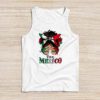 Mexican Independence Funny Viva Mexico Messy Bun Hair Tank Top