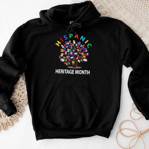 National Hispanic Heritage Month Hand Flag Tree Roots Latino Hoodie 2