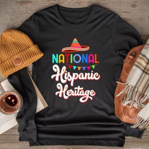 Hispanic Heritage Shirts Special Floral Gift Longsleeve Tee