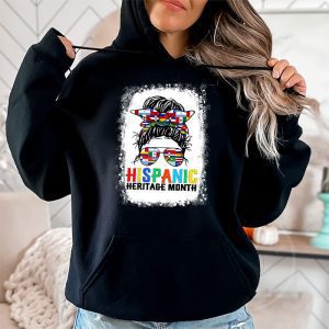 National Hispanic Heritage Month Messy Bun Latin Flags Hoodie 2 3