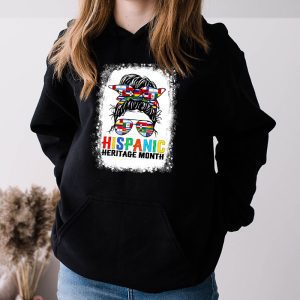 National Hispanic Heritage Month Messy Bun Latin Flags Hoodie 3 3