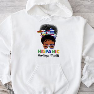 Hispanic Heritage Shirts Messy Bun Latin Flags Special Hoodie