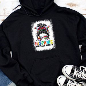 Hispanic Heritage Shirts Messy Bun Latin Flags Special Hoodie