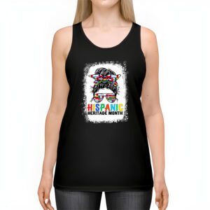 National Hispanic Heritage Month Messy Bun Latin Flags Tank Top 2 3