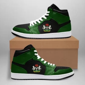 Nigeria High Sneakers Air Jordan 1 - Pine Green 2.0 JD1 Shoes