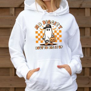 No Diggity Bout To Bag It Up Cute Ghost Halloween Kids Candy Hoodie 2 3 3