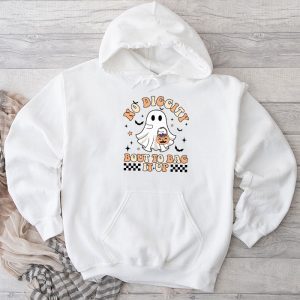 No Diggity Bout To Bag It Up Cute Ghost Halloween Kids Candy Hoodie 2