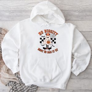 No Diggity Bout To Bag It Up Cute Ghost Halloween Kids Candy Hoodie