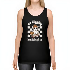 No Diggity Bout To Bag It Up Cute Ghost Halloween Kids Candy Tank Top 2 2