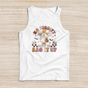 No Diggity Bout To Bag It Up Cute Ghost Halloween Kids Candy Tank Top 2