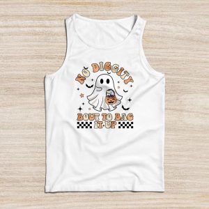 No Diggity Bout To Bag It Up Cute Ghost Halloween Kids Candy Tank Top 2