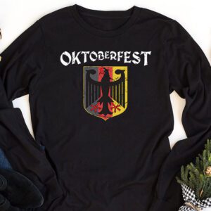 OKTOBERFEST Vintage German Flag Coat of Arms Banner Crest Longsleeve Tee 1 3