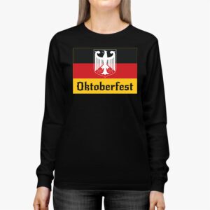 OKTOBERFEST Vintage German Flag Coat of Arms Banner Crest Longsleeve Tee 2 2