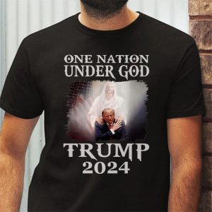 One Nation Under God Trump 2024 God American Flag T Shirt 3 3