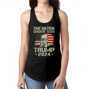 One Nation Under God Trump 2024 God American Flag Tank Top 1 4