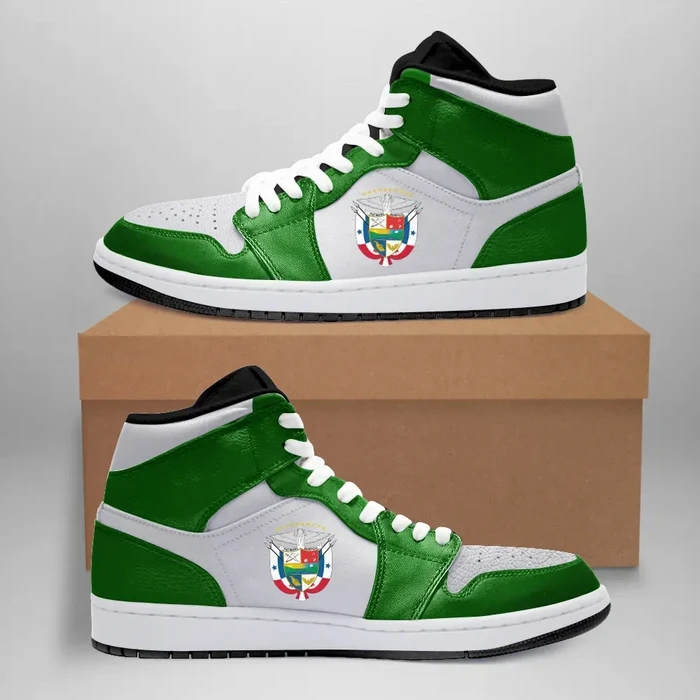 Panama High Sneakers Air Jordan 1 - Pine Green JD1 Shoes