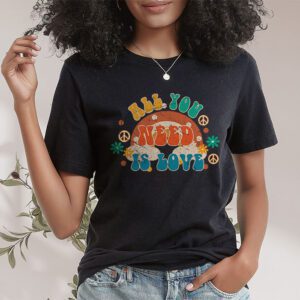 Peace Sign Love 60s 70s 80s Costume Hippie Retro Halloween T Shirt 1 1