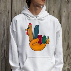 Peace Sign Turkey Hand Cool Thanksgiving Hippie Men Women Hoodie 2 1