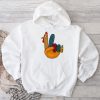Peace Sign Turkey Hand Cool Thanksgiving Hippie Men Women Hoodie