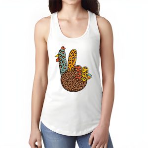 Peace Sign Turkey Hand Cool Thanksgiving Hippie Men Women Tank Top 1 3