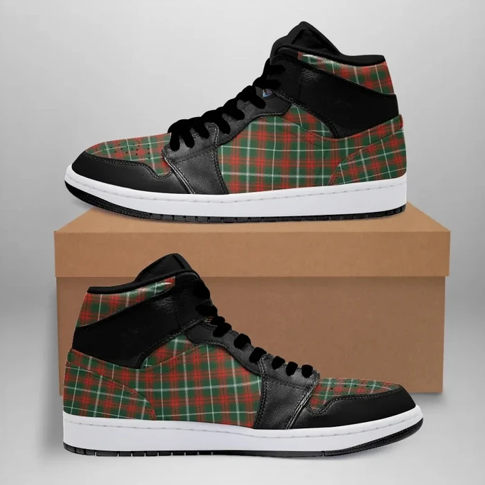 Prince of Wales Tartan High Sneakers Air Jordan 1 - Black JD1 Shoes