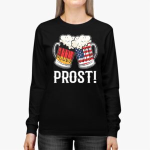 Prost US And German Flag Bavarian Oktoberfest Men Women Longsleeve Tee 2 2