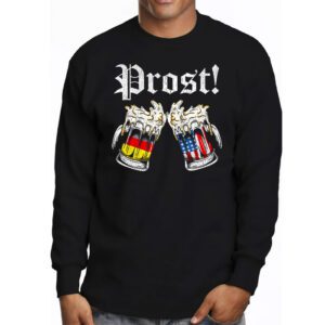 Prost US And German Flag Bavarian Oktoberfest Men Women Longsleeve Tee 3 1