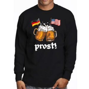 Prost US And German Flag Bavarian Oktoberfest Men Women Longsleeve Tee 3