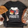 Prost US And German Flag Bavarian Oktoberfest Men Women Longsleeve Tee