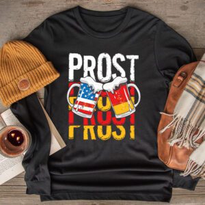 Prost Shirt Prost US And German Flag Bavarian Oktoberfest Men Women Longsleeve Tee