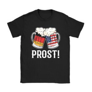 Prost US And German Flag Bavarian Oktoberfest Men Women T-Shirt