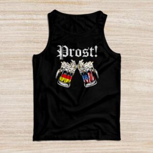 Prost US And German Flag Bavarian Oktoberfest Men Women Tank Top