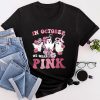 Pumpkin Breast Cancer Warrior In October We Wear Pink Ghost T-Shirt