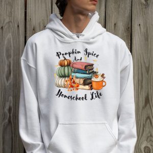 Pumpkin Spice And Homeschool Life Halloween Women Hoodie 2