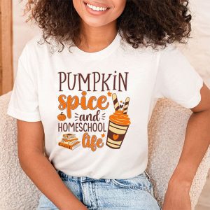 Pumpkin Spice And Homeschool Life Halloween Women T Shirt 2 2