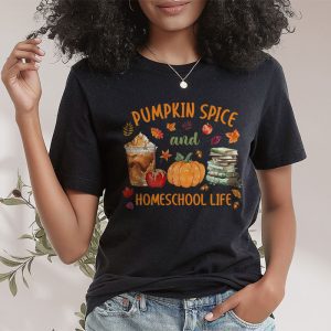 Pumpkin Spice And Homeschool Life Halloween Women T Shirt 2 3