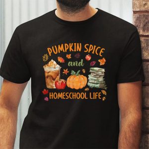 Pumpkin Spice And Homeschool Life Halloween Women T Shirt 3 3