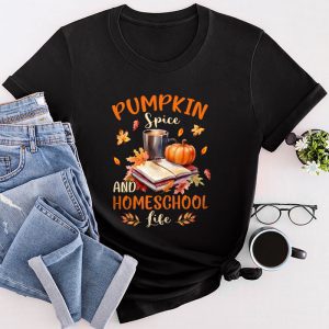 Pumpkin Spice And Homeschool Life Halloween Women T-Shirt