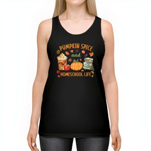 Pumpkin Spice And Homeschool Life Halloween Women Tank Top 2 3