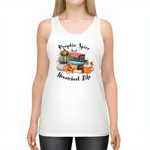 Pumpkin Spice And Homeschool Life Halloween Women Tank Top 2