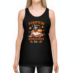 Pumpkin Spice And Homeschool Life Halloween Women Tank Top 2 4