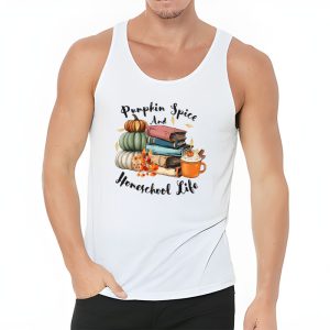 Pumpkin Spice And Homeschool Life Halloween Women Tank Top 3