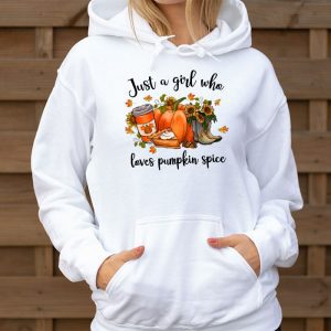 Pumpkin Spice Enthusiast Just a Girl Who Loves Pumpkin Spice Hoodie 3 3