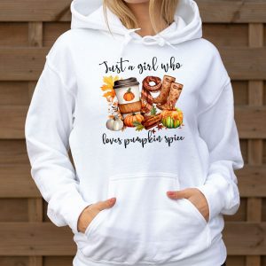 Pumpkin Spice Enthusiast Just a Girl Who Loves Pumpkin Spice Hoodie 3