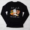 Pumpkin Spice Enthusiast Just a Girl Who Loves Pumpkin Spice Longsleeve Tee
