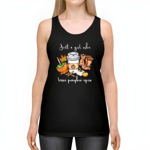 Pumpkin Spice Enthusiast Just a Girl Who Loves Pumpkin Spice Tank Top 2 2