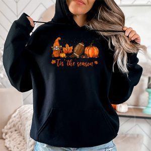 Pumpkin Spice Football Tis The Season Fall Thanksgiving Long Hoodie 2 2