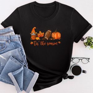 Pumpkin Spice Football Tis The Season Fall Thanksgiving Long T-Shirt