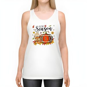 Pumpkin Spice Football Tis The Season Fall Thanksgiving Long Tank Top 2